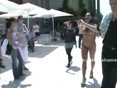 Busty hot babe with slim body and sexy ass abused and used in nasty public sex with deepthroat