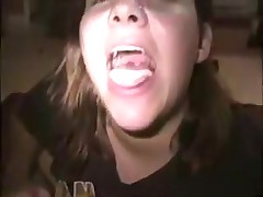 Adorable girlfriend makes sucking dick look cute and innocent. She slobbers all over it and deep throats him all the way to orgasm. He cums in her mouth and she spits it right out like a good girl.