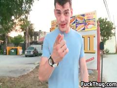 White trash gets sucked by dark thug part3